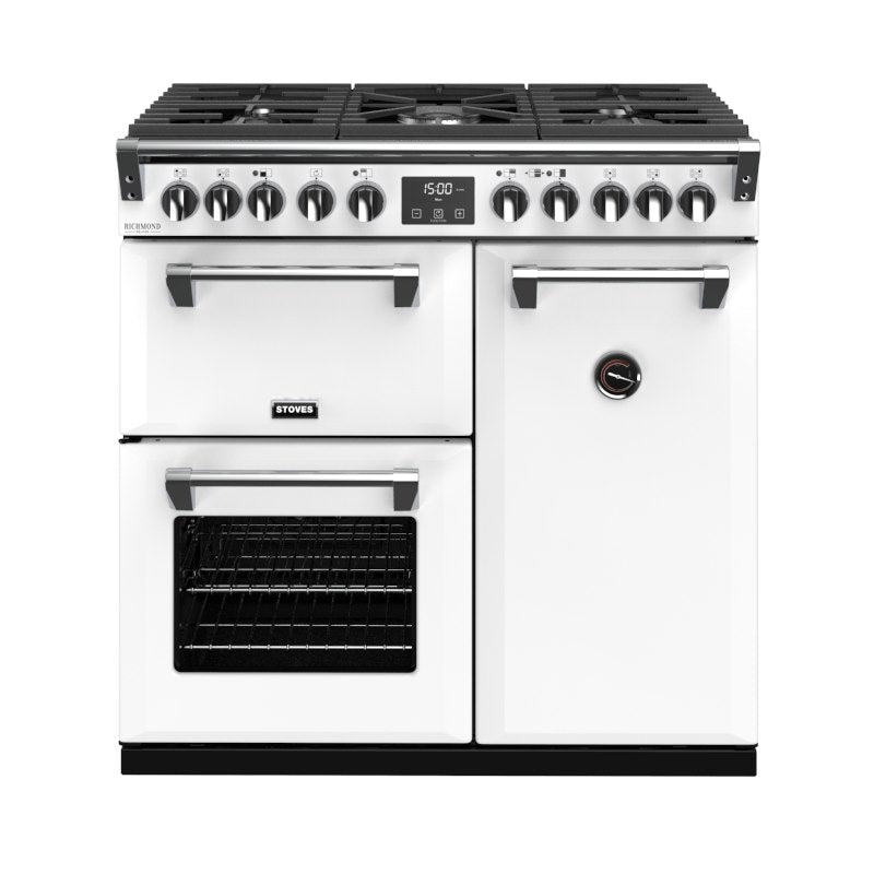 Stoves ST RICH DX S900DF CB IWH 90cm Dual Fuel Range Cooker (Discontinued)