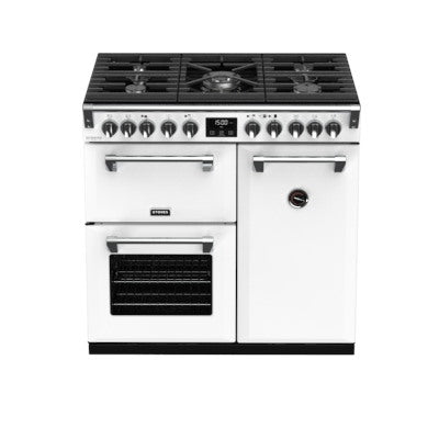 Stoves ST RICH DX S900DF CB IWH 90cm Dual Fuel Range Cooker (Discontinued)