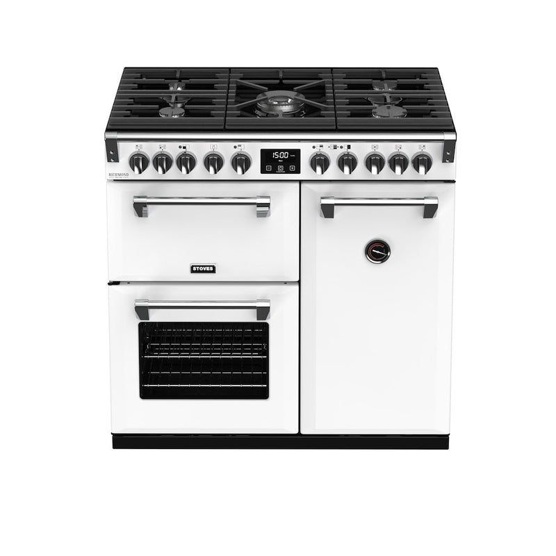 Stoves ST RICH DX S900DF CB IWH 90cm Dual Fuel Range Cooker (Discontinued)