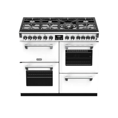 Stoves ST RICH DX S1000DF CB IWH 100cm Dual Fuel Range Cooker (Discontinued)