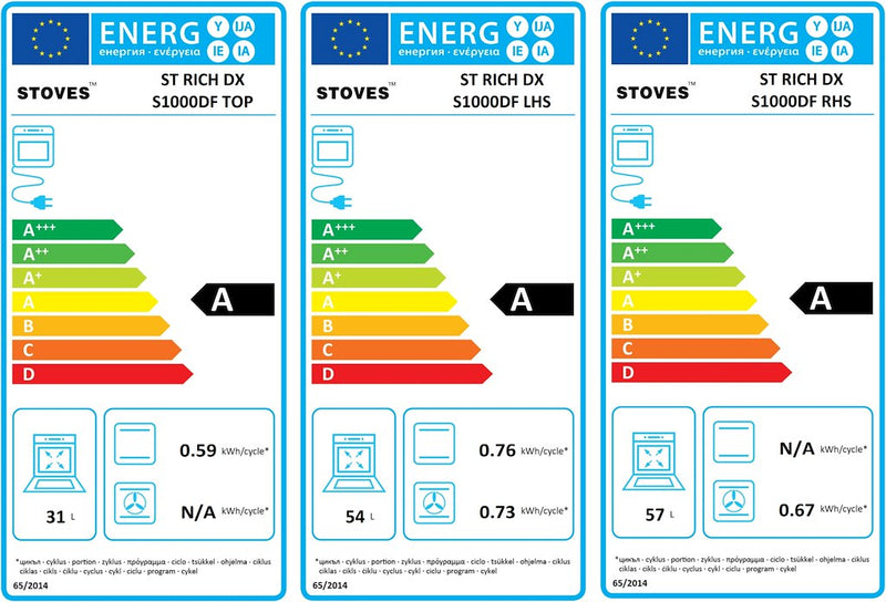 Stoves ST RICH DX S1000DF CB KTE 100cm Dual Fuel Range Cooker (Discontinued)