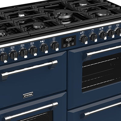Stoves ST RICH DX S1100DF CB MBL 110cm Dual Fuel Range Cooker (Discontinued)