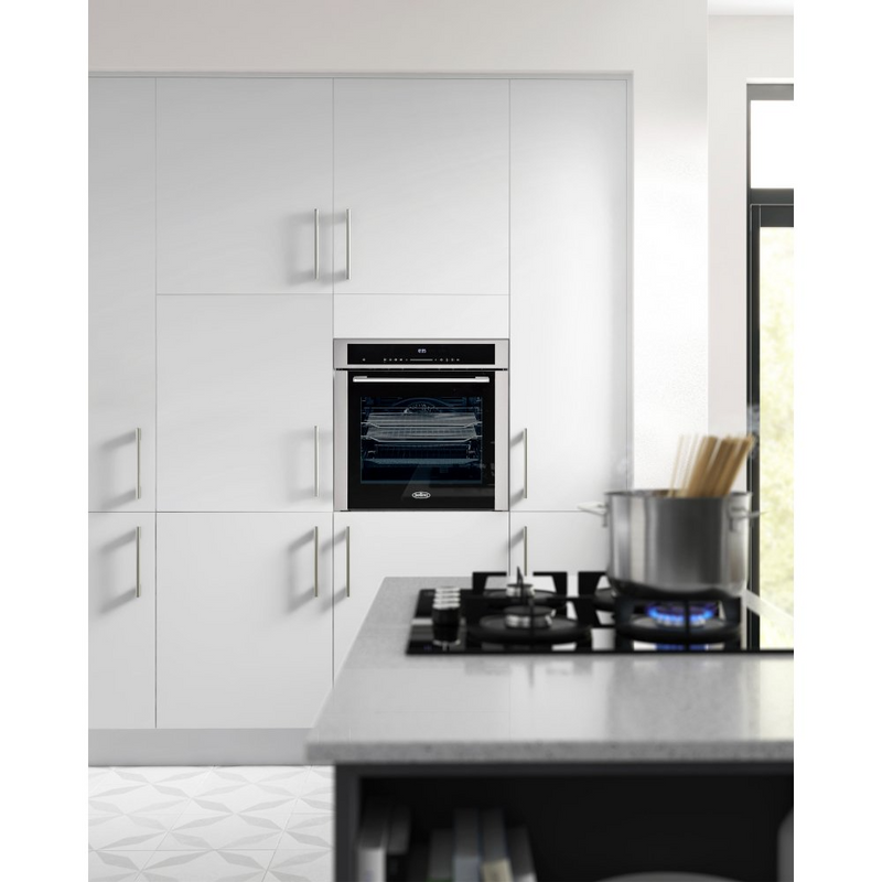 Belling BEL BI603MFPY STA Built In Single Electric Oven With Pyro (Discontinued)