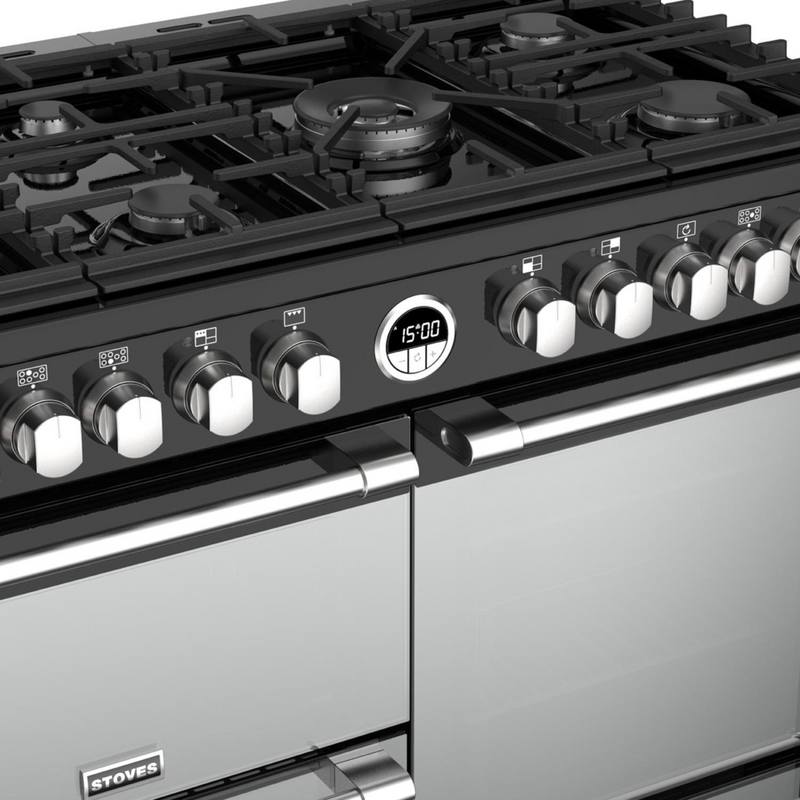 Stoves Sterling ST STER S1000DF MK22 BK 100cm Dual Fuel Range Cooker (Discontinued)