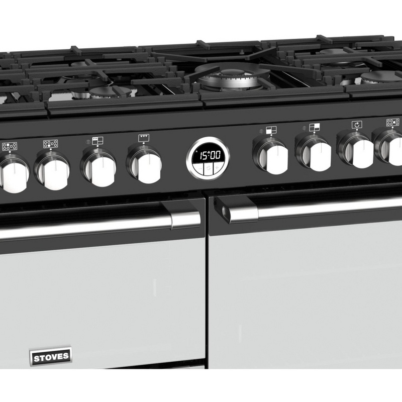 Stoves Sterling ST STER S1000DF MK22 BK 100cm Dual Fuel Range Cooker (Discontinued)