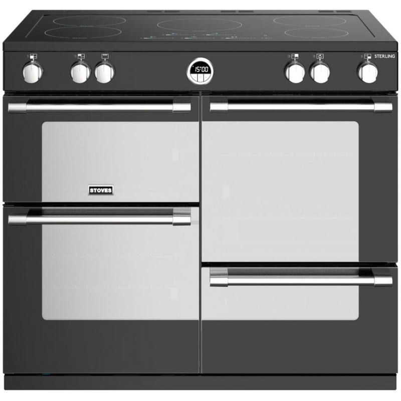 Stoves Sterling ST STER S1000Ei MK22 BK 100cm Electric Induction (Touch Control) Range Cooker (Discontinued)