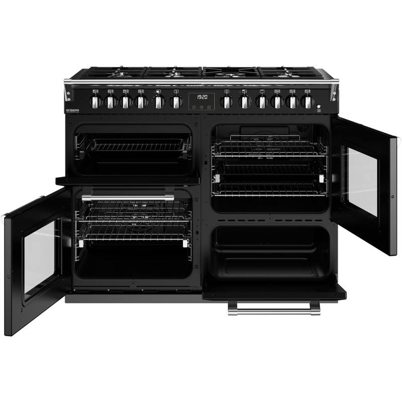 Stoves Richmond Deluxe ST DX RICH D1100DF BK 110cm Dual Fuel Range Cooker (Discontinued)