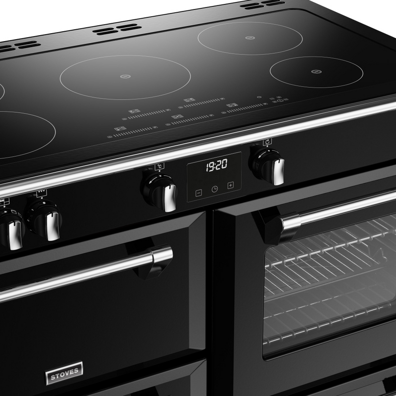 Stoves Richmond Deluxe ST DX RICH D1100Ei TCH BK 110cm Electric Induction (Touch Control) Range Cooker (Discontinued)
