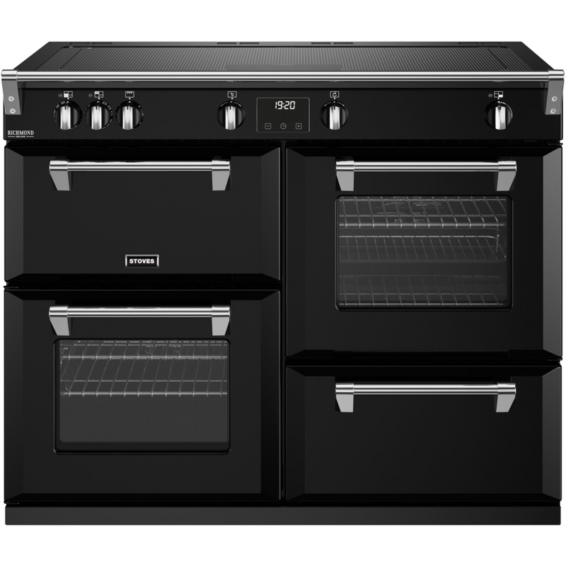Stoves Richmond Deluxe ST DX RICH D1100Ei ZLS BK 110cm Electric Induction (Zoneless) Range Cooker (Discontinued)