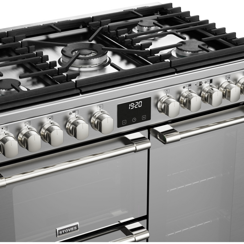 Stoves Sterling Deluxe ST DX STER D900DF SS 90cm Dual Fuel Range Cooker (Discontinued)