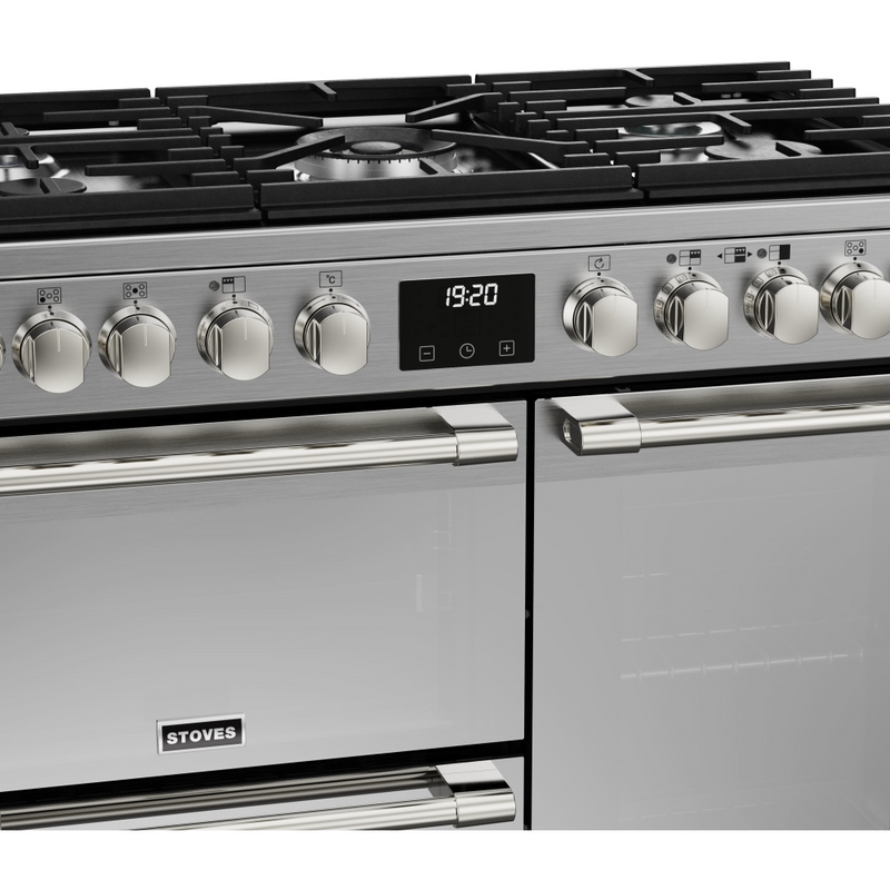 Stoves Sterling Deluxe ST DX STER D900DF SS 90cm Dual Fuel Range Cooker (Discontinued)