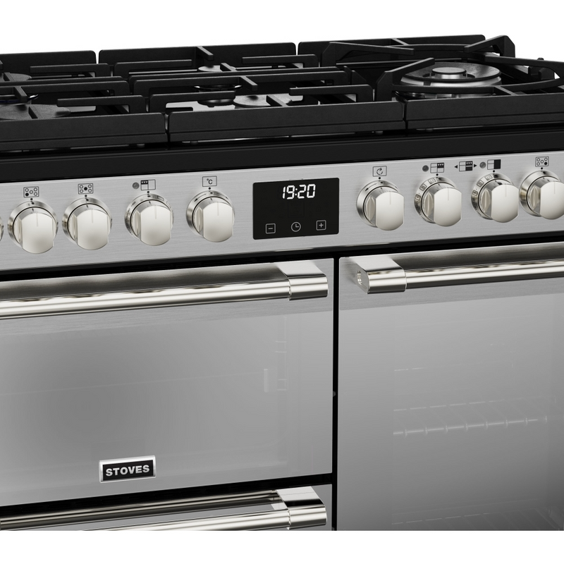 Stoves Sterling Deluxe ST DX STER D900DF GTG SS 90cm Dual Fuel GTG Range Cooker (Discontinued)