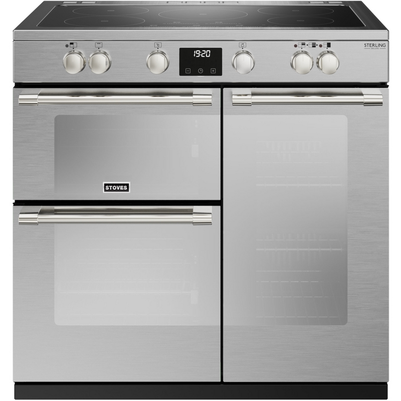 Stoves Sterling Deluxe ST DX STER D900Ei TCH SS 90cm Electric Induction (Touch Control) Range Cooker (Discontinued)