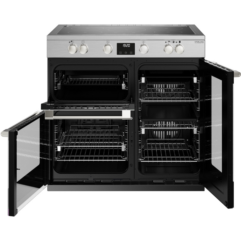 Stoves Sterling Deluxe ST DX STER D900Ei TCH SS 90cm Electric Induction (Touch Control) Range Cooker (Discontinued)