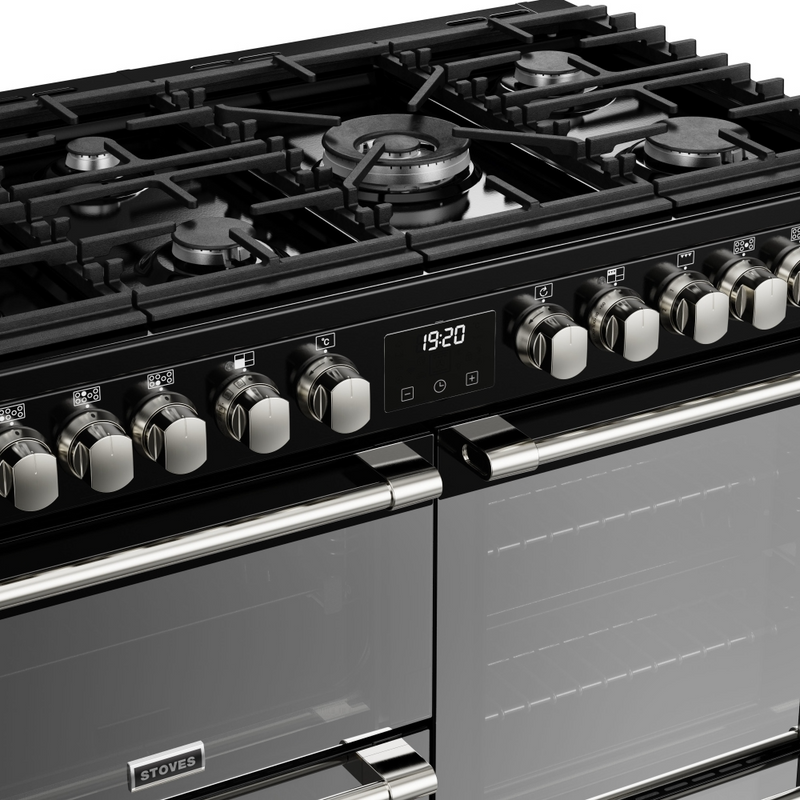 Stoves Sterling Deluxe ST DX STER D1000DF BK 100cm Dual Fuel Range Cooker (Discontinued)
