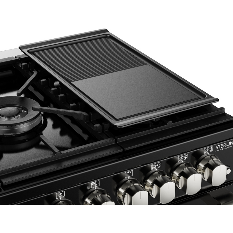Stoves Sterling Deluxe ST DX STER D1000DF BK 100cm Dual Fuel Range Cooker (Discontinued)