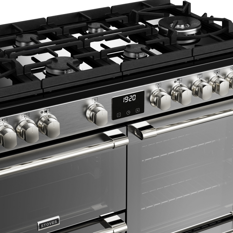 Stoves Sterling Deluxe ST DX STER D1000DF GTG SS 100cm Dual Fuel GTG Range Cooker (Discontinued)