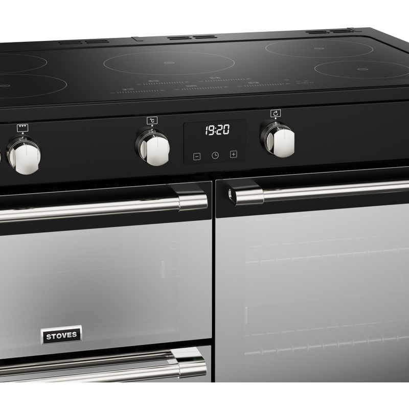 Stoves Sterling Deluxe ST DX STER D1000Ei TCH BK 100cm Electric Induction (Touch Control) Range Cooker (Discontinued)