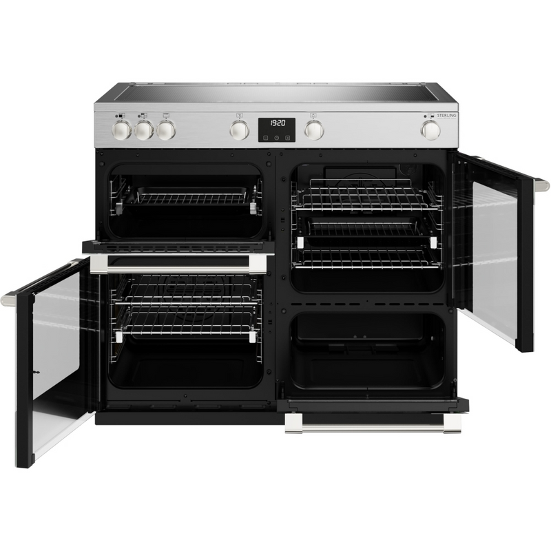 Stoves Sterling Deluxe ST DX STER D1000Ei ZLS SS 100cm Electric Induction (Zoneless) Range Cooker (Discontinued)