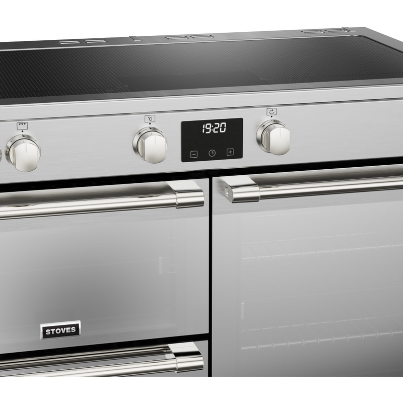 Stoves Sterling Deluxe ST DX STER D1000Ei ZLS SS 100cm Electric Induction (Zoneless) Range Cooker (Discontinued)