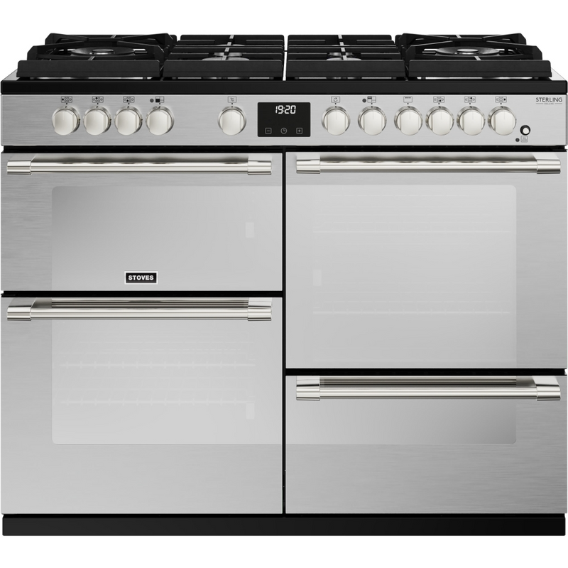Stoves Sterling Deluxe ST DX STER D1100DF GTG SS 110cm Dual Fuel GTG Range Cooker (Discontinued)