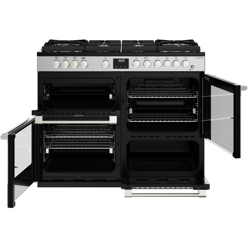 Stoves Sterling Deluxe ST DX STER D1100DF GTG SS 110cm Dual Fuel GTG Range Cooker (Discontinued)