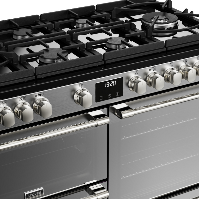 Stoves Sterling Deluxe ST DX STER D1100DF GTG SS 110cm Dual Fuel GTG Range Cooker (Discontinued)