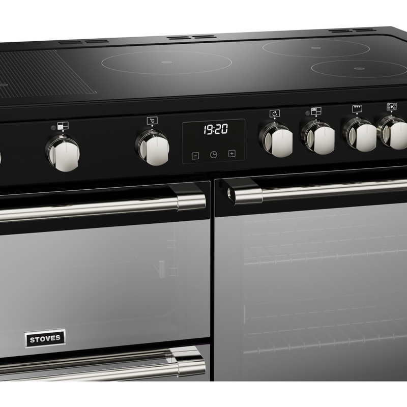 Stoves Sterling Deluxe ST DX STER D1100Ei RTY BK 110cm Electric Induction (Rotary Control) Range Cooker (Discontinued)