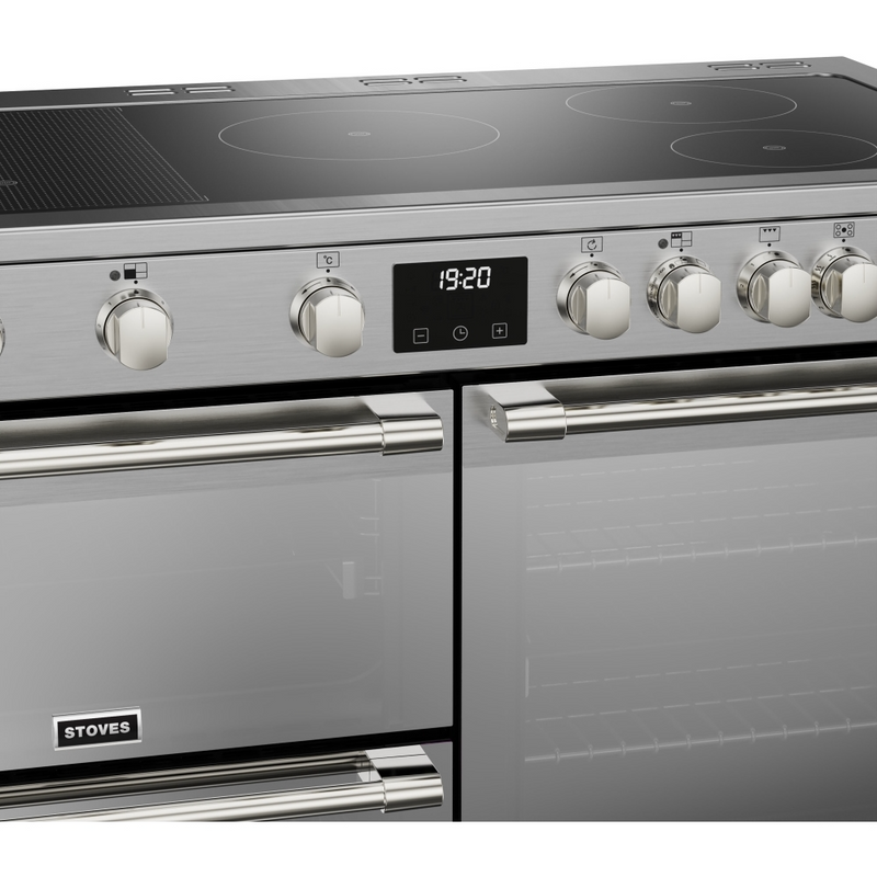 Stoves Sterling Deluxe ST DX STER D1100Ei RTY SS 110cm Electric Induction (Rotary Control) Range Cooker (Discontinued)