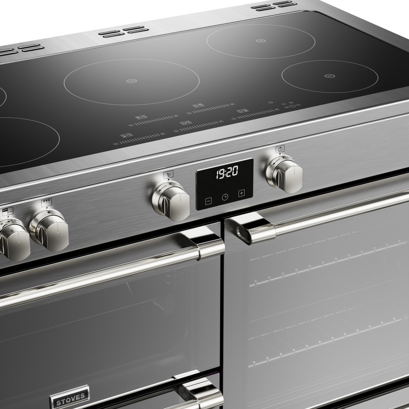 Stoves Sterling Deluxe ST DX STER D1100Ei TCH SS 110cm Electric Induction (Touch Control) Range Cooker (Discontinued)
