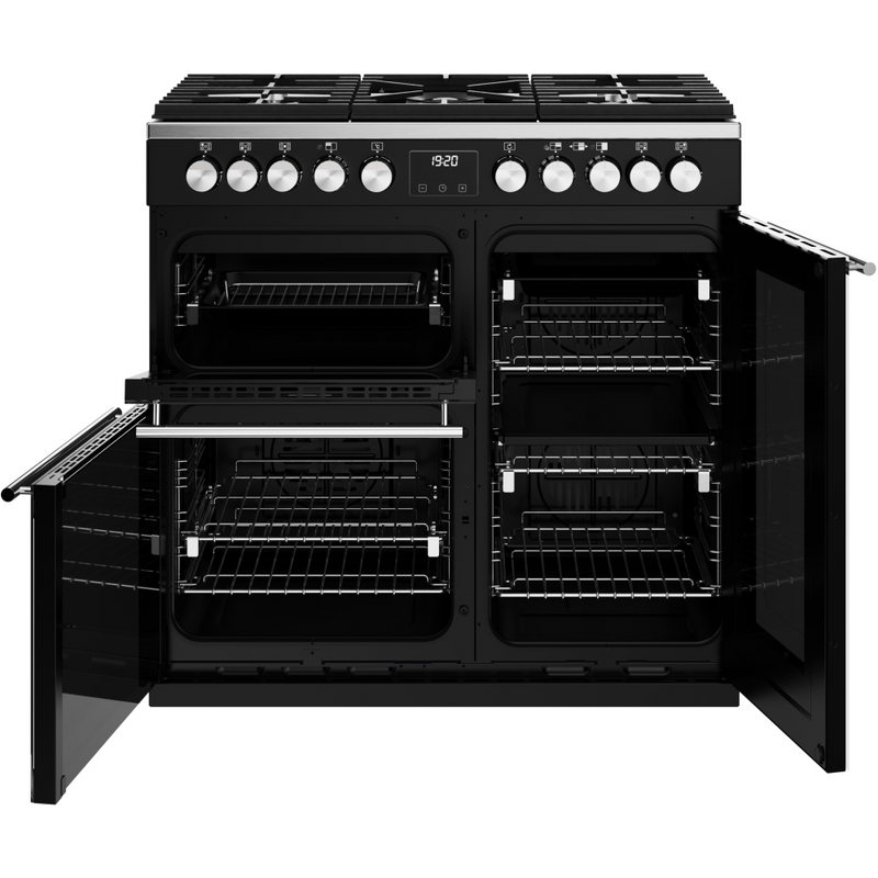 Stoves Precision Deluxe ST DX PREC D900DF BK 90cm Dual Fuel Range Cooker (Discontinued)