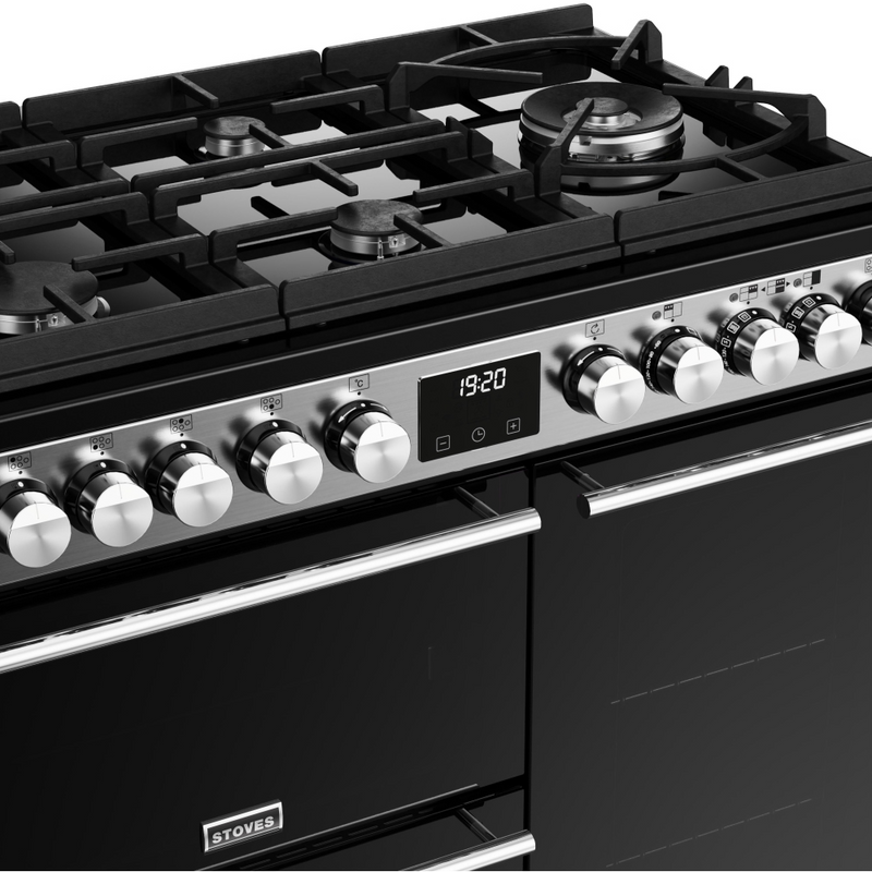 Stoves Precision Deluxe ST DX PREC D900DF GTG SS 90cm Dual Fuel GTG Range Cooker (Discontinued)