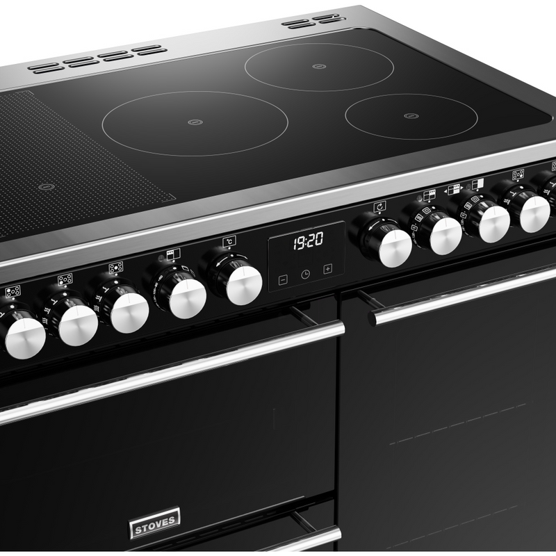 Stoves Precision Deluxe ST DX PREC D900Ei RTY BK 90cm Electric Induction (Rotary Control) Range Cooker (Discontinued)