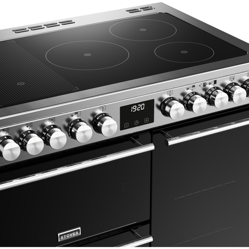 Stoves Precision Deluxe ST DX PREC D900Ei RTY SS 90cm Electric Induction (Rotary Control) Range Cooker (Discontinued)