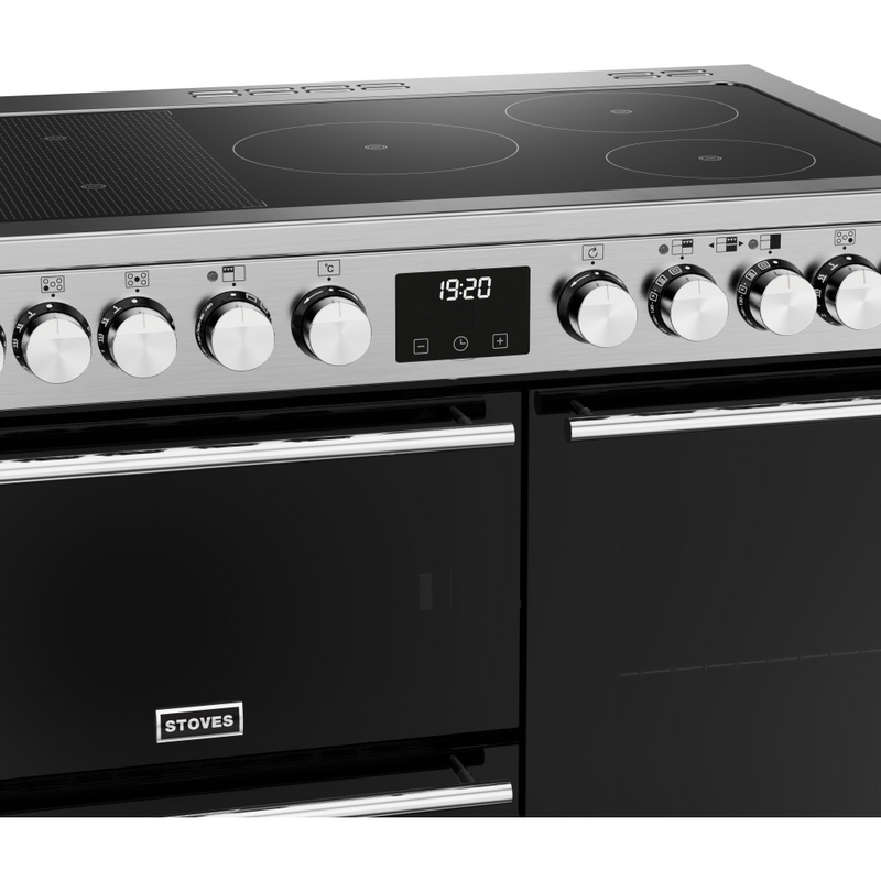 Stoves Precision Deluxe ST DX PREC D900Ei RTY SS 90cm Electric Induction (Rotary Control) Range Cooker (Discontinued)