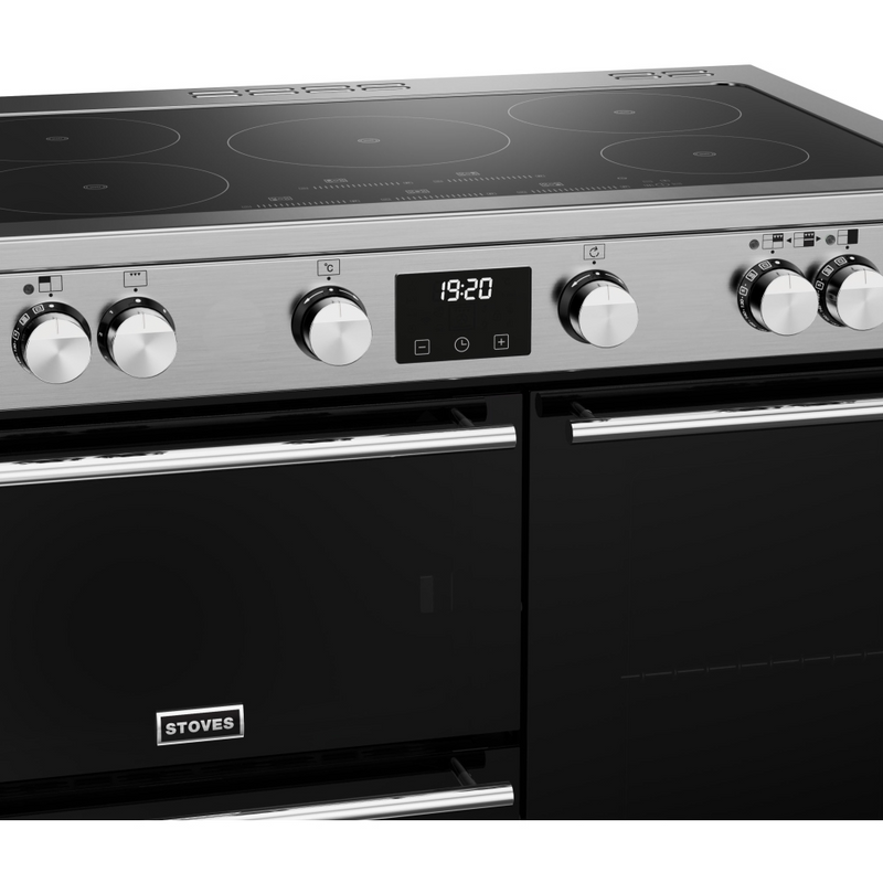 Stoves Precision Deluxe ST DX PREC D900Ei TCH SS 90cm Electric Induction (Touch Control) Range Cooker (Discontinued)