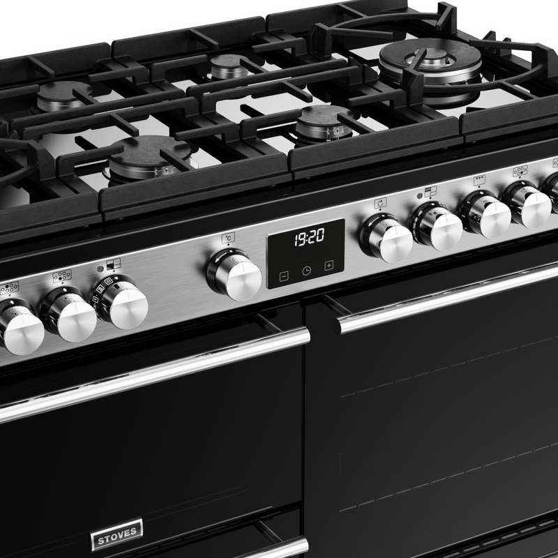 Stoves Precision Deluxe ST DX PREC D1000DF GTG SS 100cm Dual Fuel GTG Range Cooker (Discontinued)