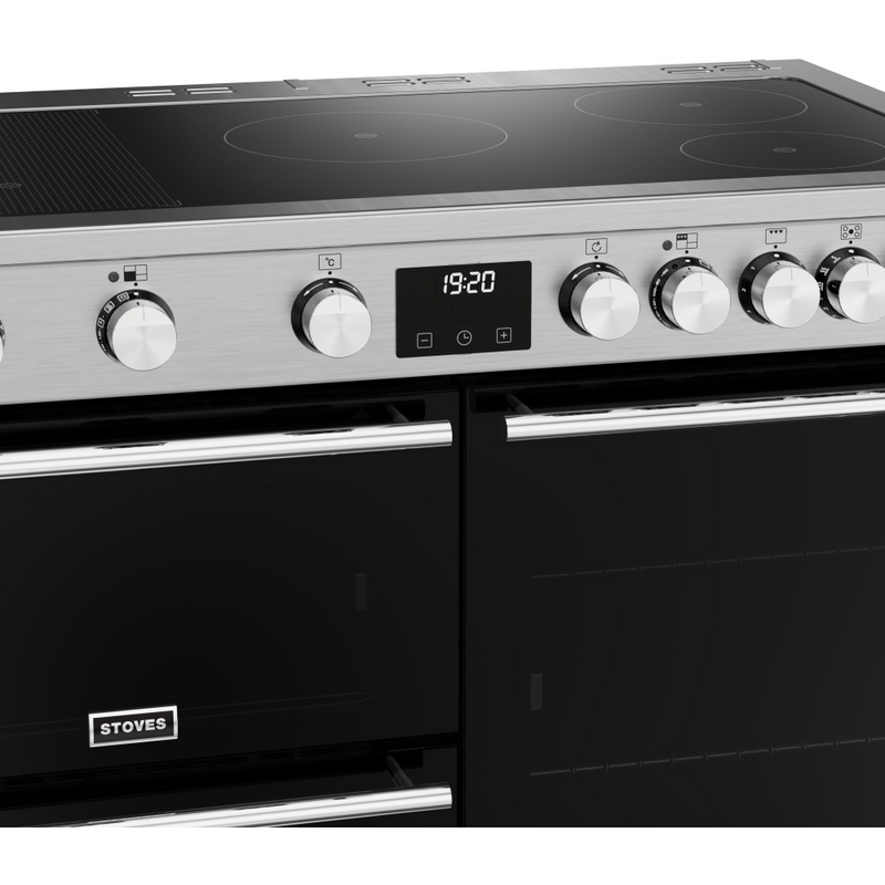 Stoves Precision Deluxe ST DX PREC D1000Ei RTY SS 100cm Electric Induction (Rotary Control) Range Cooker (Discontinued)