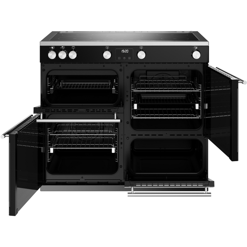Stoves Precision Deluxe ST DX PREC D1000Ei TCH BK 100cm Electric Induction (Touch Control) Range Cooker (Discontinued)