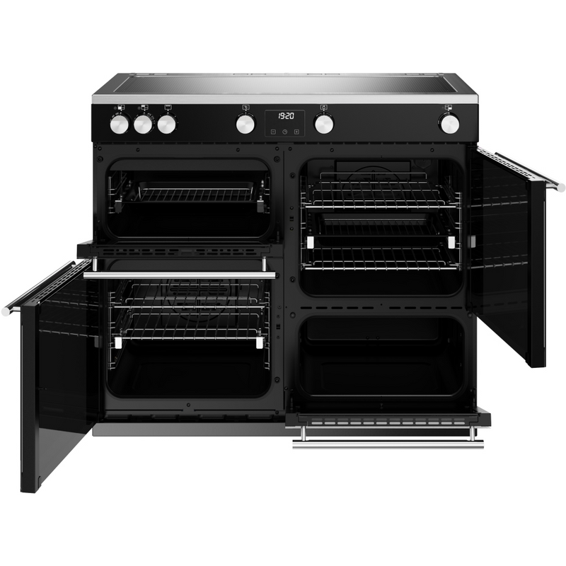 Stoves Precision Deluxe ST DX PREC D1000Ei ZLS BK 100cm Electric Induction (Zoneless) Range Cooker (Discontinued)