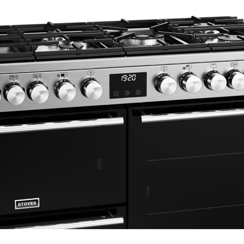 Stoves Precision Deluxe ST DX PREC D1100DF SS 110cm Dual Fuel Range Cooker (Discontinued)