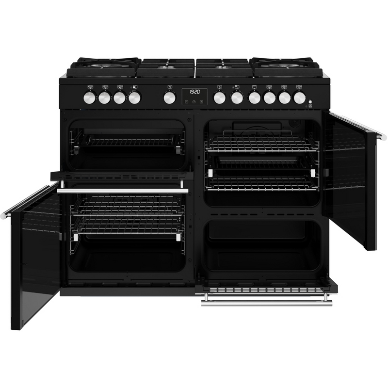 Stoves Precision Deluxe ST DX PREC D1100DF GTG BK 110cm Dual Fuel GTG Range Cooker (Discontinued)