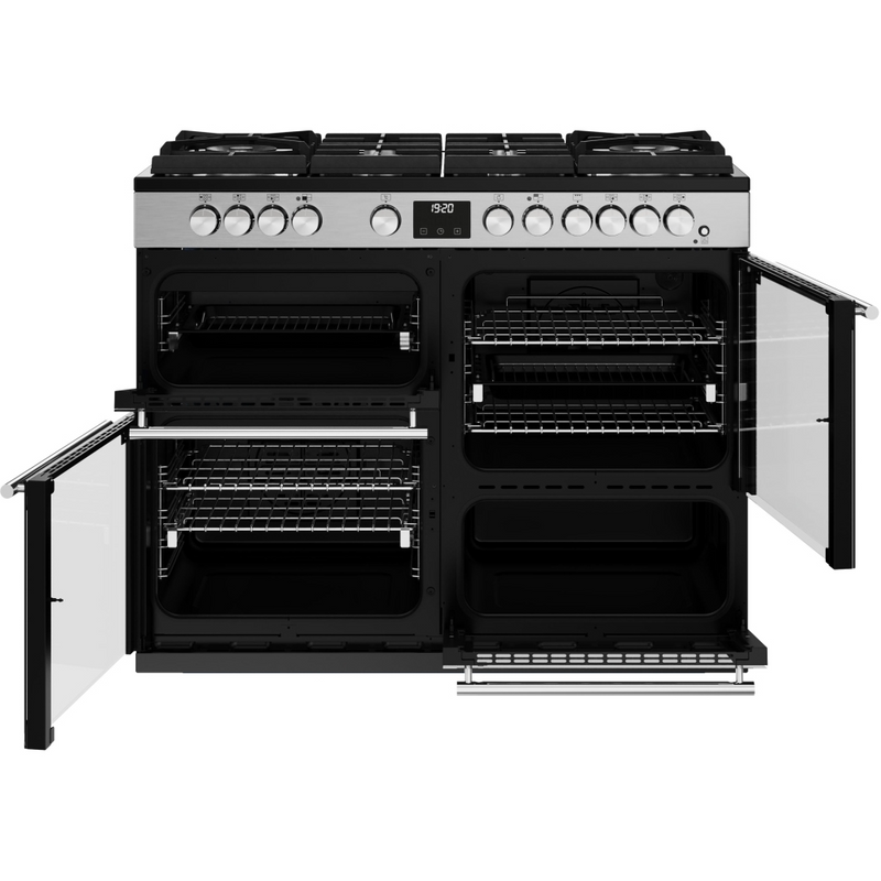 Stoves Precision Deluxe ST DX PREC D1100DF GTG SS 110cm Dual Fuel GTG Range Cooker (Discontinued)