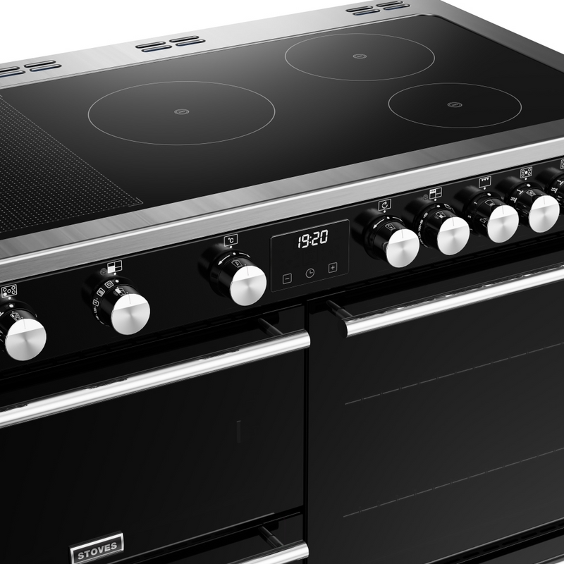 Stoves Precision Deluxe ST DX PREC D1100Ei RTY BK 110cm Electric Induction (Rotary Control) Range Cooker (Discontinued)