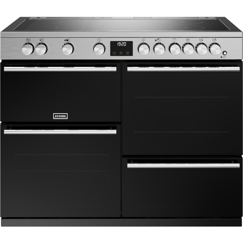 Stoves Precision Deluxe ST DX PREC D1100Ei RTY SS 110cm Electric Induction (Rotary Control) Range Cooker (Discontinued)
