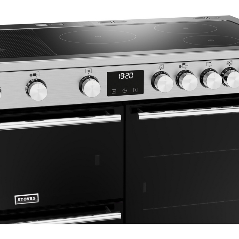 Stoves Precision Deluxe ST DX PREC D1100Ei RTY SS 110cm Electric Induction (Rotary Control) Range Cooker (Discontinued)