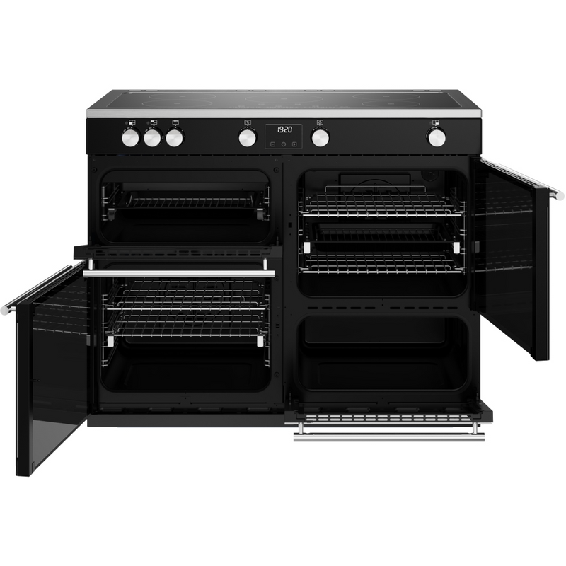 Stoves Precision Deluxe ST DX PREC D1100Ei TCH BK 110cm Electric Induction (Touch Control) Range Cooker (Discontinued)