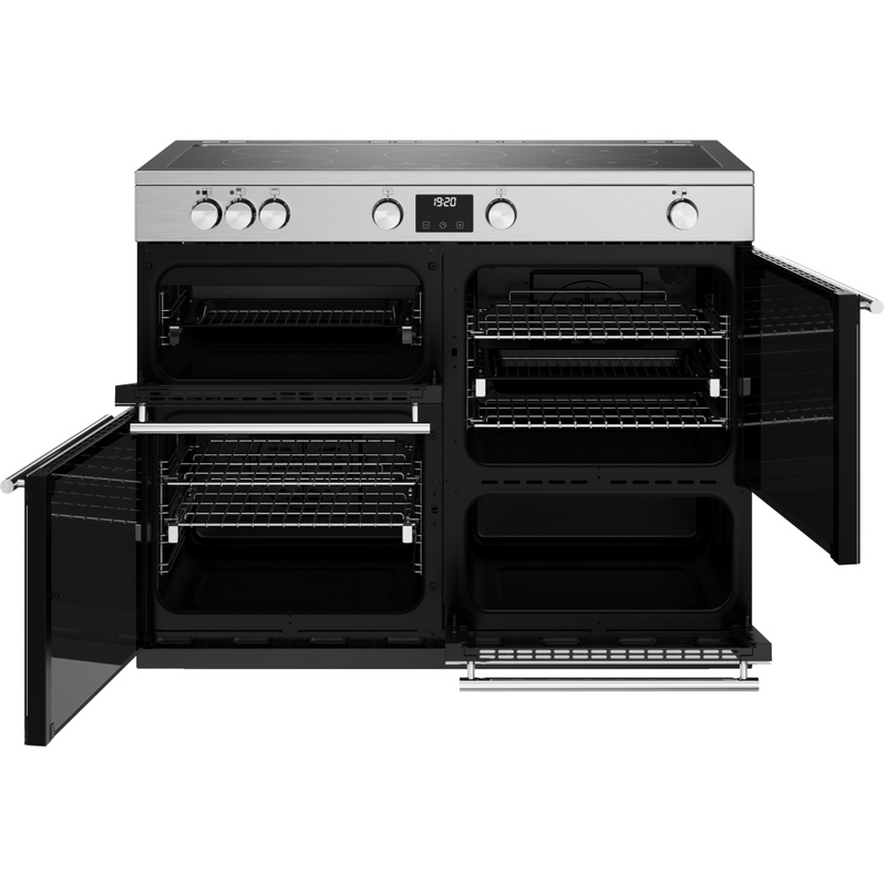 Stoves Precision Deluxe ST DX PREC D1100Ei TCH SS 110cm Electric Induction (Touch Control) Range Cooker (Discontinued)