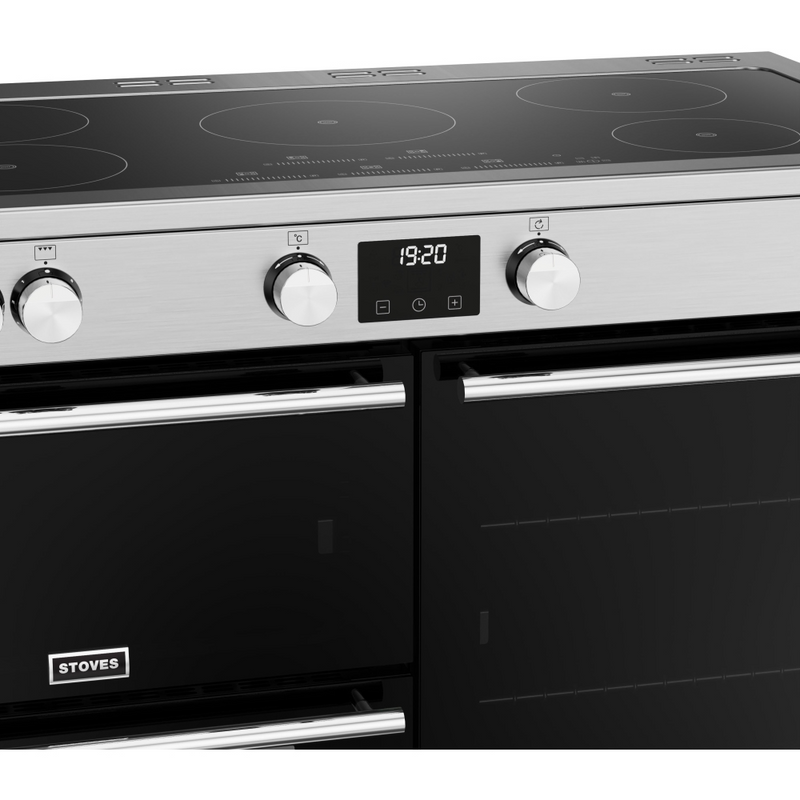 Stoves Precision Deluxe ST DX PREC D1100Ei TCH SS 110cm Electric Induction (Touch Control) Range Cooker (Discontinued)