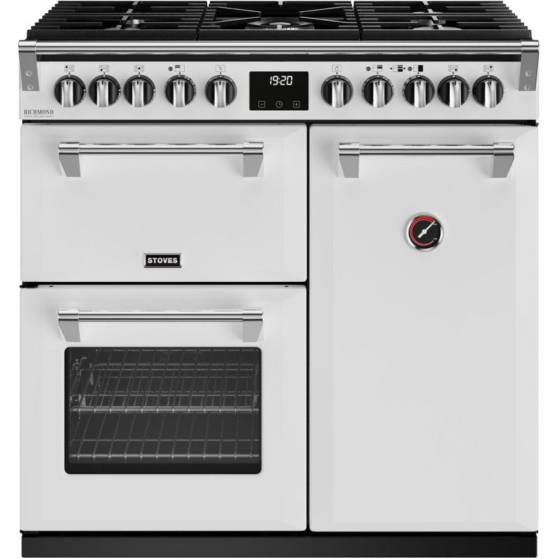 Stoves Richmond Deluxe ST DX RICH D900DF IWH 90cm Dual Fuel Range Cooker (Discontinued)